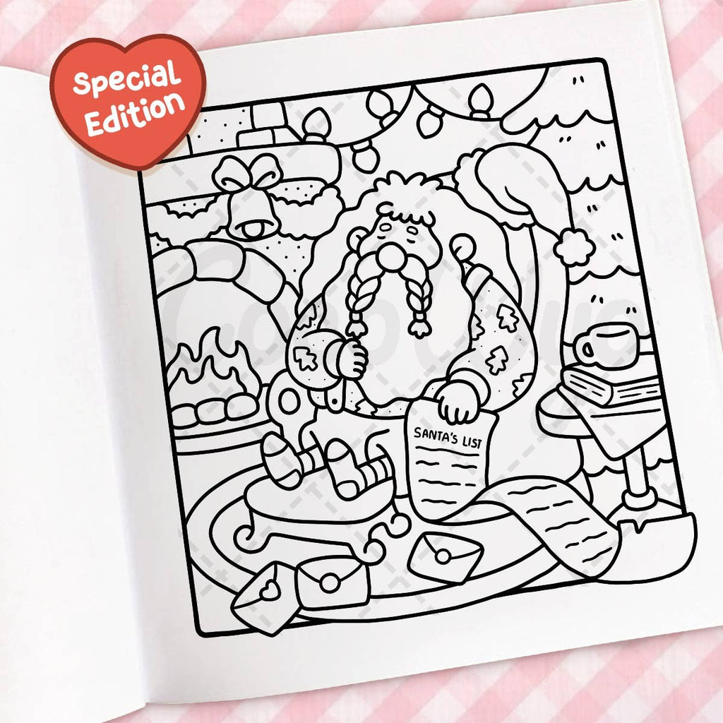 Cozy Christmas Coloring Book