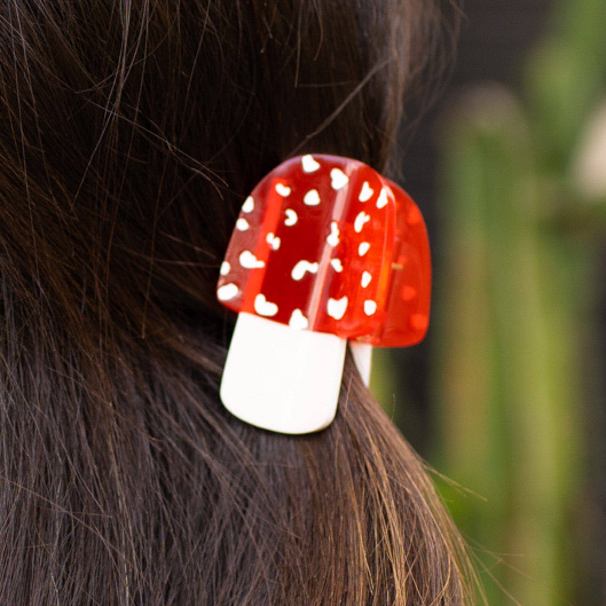 Jenny Lemons Hair Claw Clip - Mini Mushroom