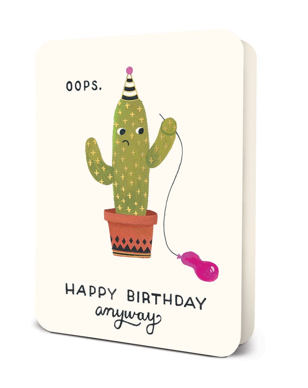 Studio Oh! - Oops Cactus Deluxe Greeting Card