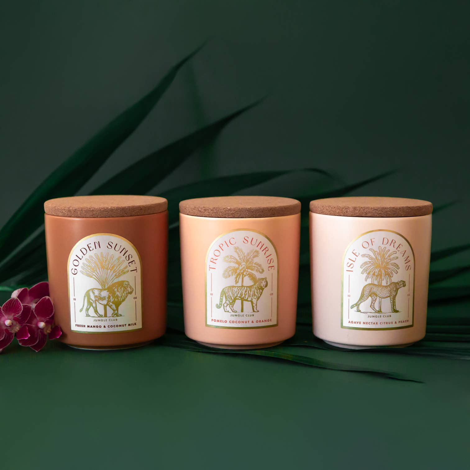 Jungle Club - Tropic Sunrise Candle | Pomelo, Coconut, & Orange