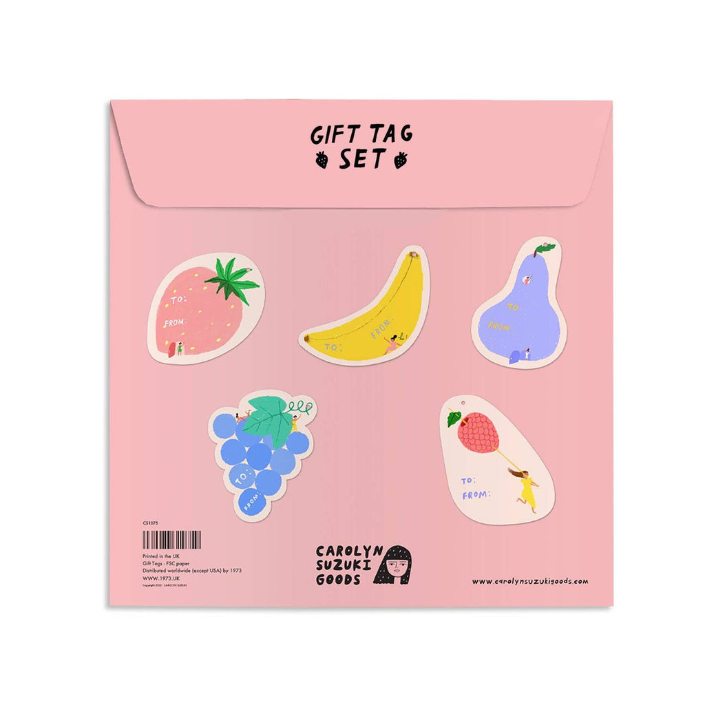 Carolyn Suzuki Gift Tag Set - Fruity