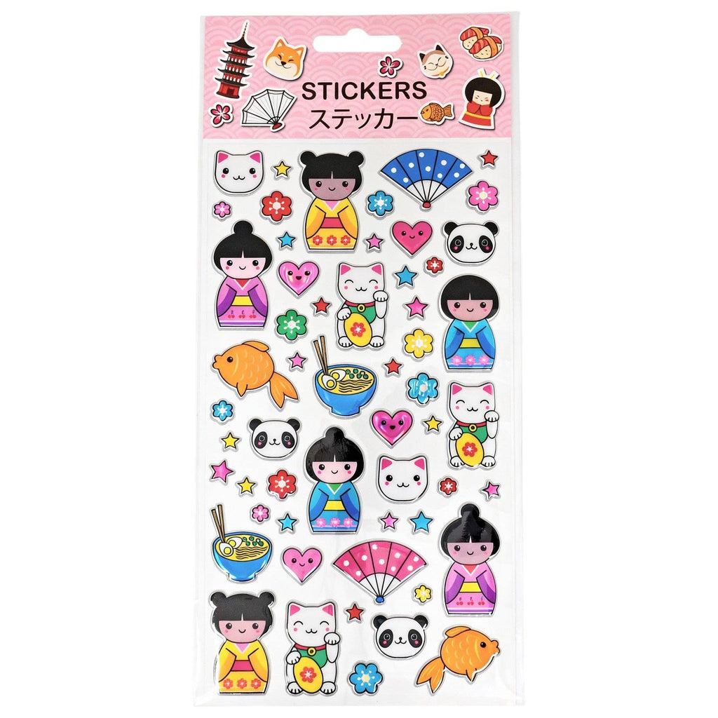 Urban Tokyo Puffy Stickers - Japan Symbols