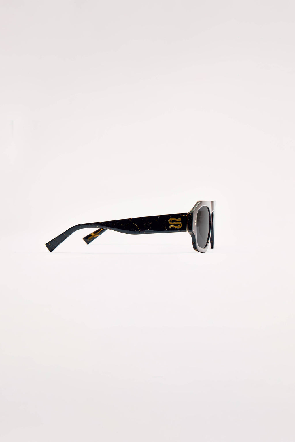 SARDINE - Louie - Nouveau Noir Aviator Sunglasses