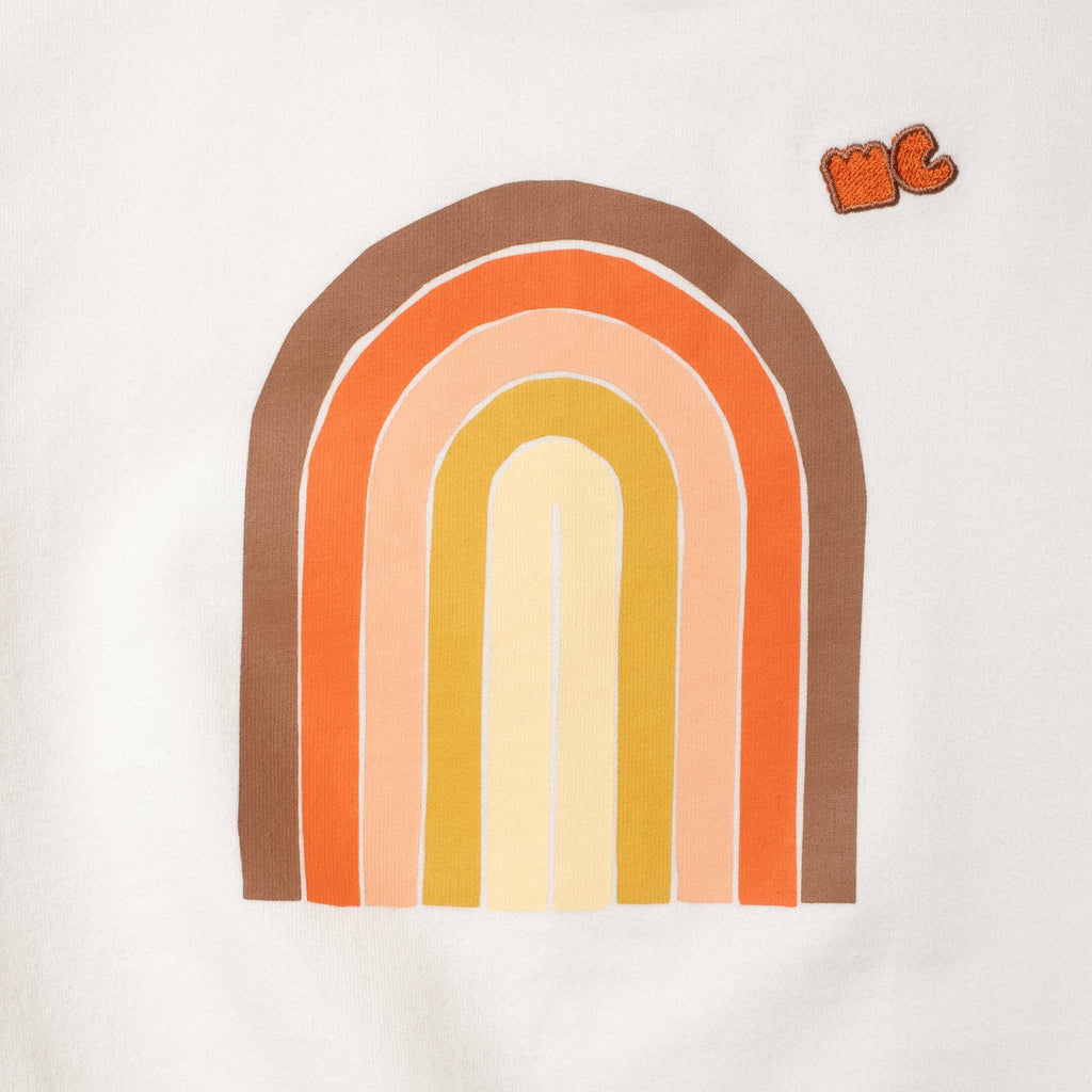 Mon Coeur - Recycled Cotton Vintage Rainbow Sweatshirt