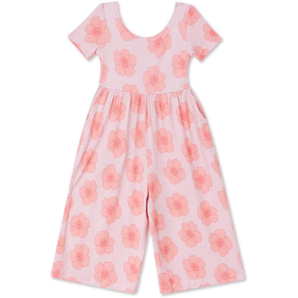 ava + oliver Wide Leg Jumpsuit - Peach Hau