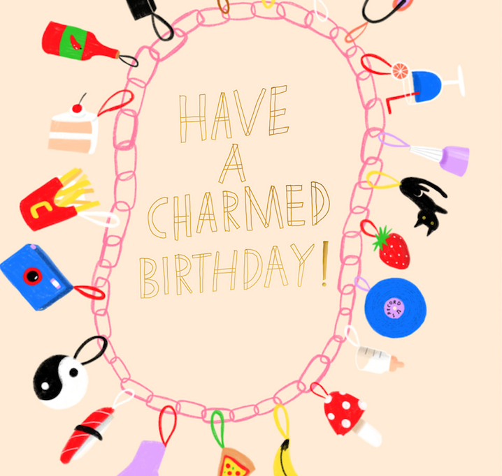 Carolyn Suzuki Birthday Card - Charmed Birthday