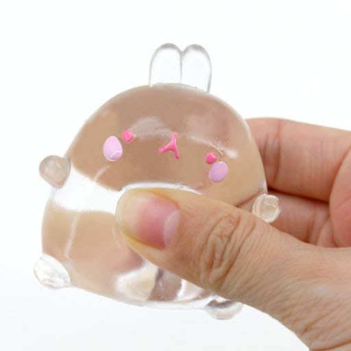 K-Wonderland - Molang Clear Mochi Squishy Figure Fidget Toy