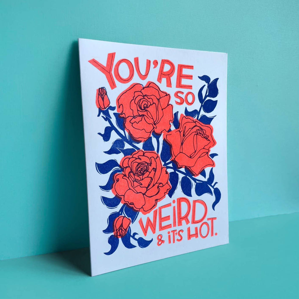 Pier Six Press Letterpress Greeting Card - Weird