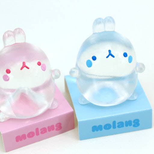 K-Wonderland - Molang Clear Mochi Squishy Figure Fidget Toy