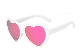 Mila & Rose - Heart Sunnies (White/Pink)