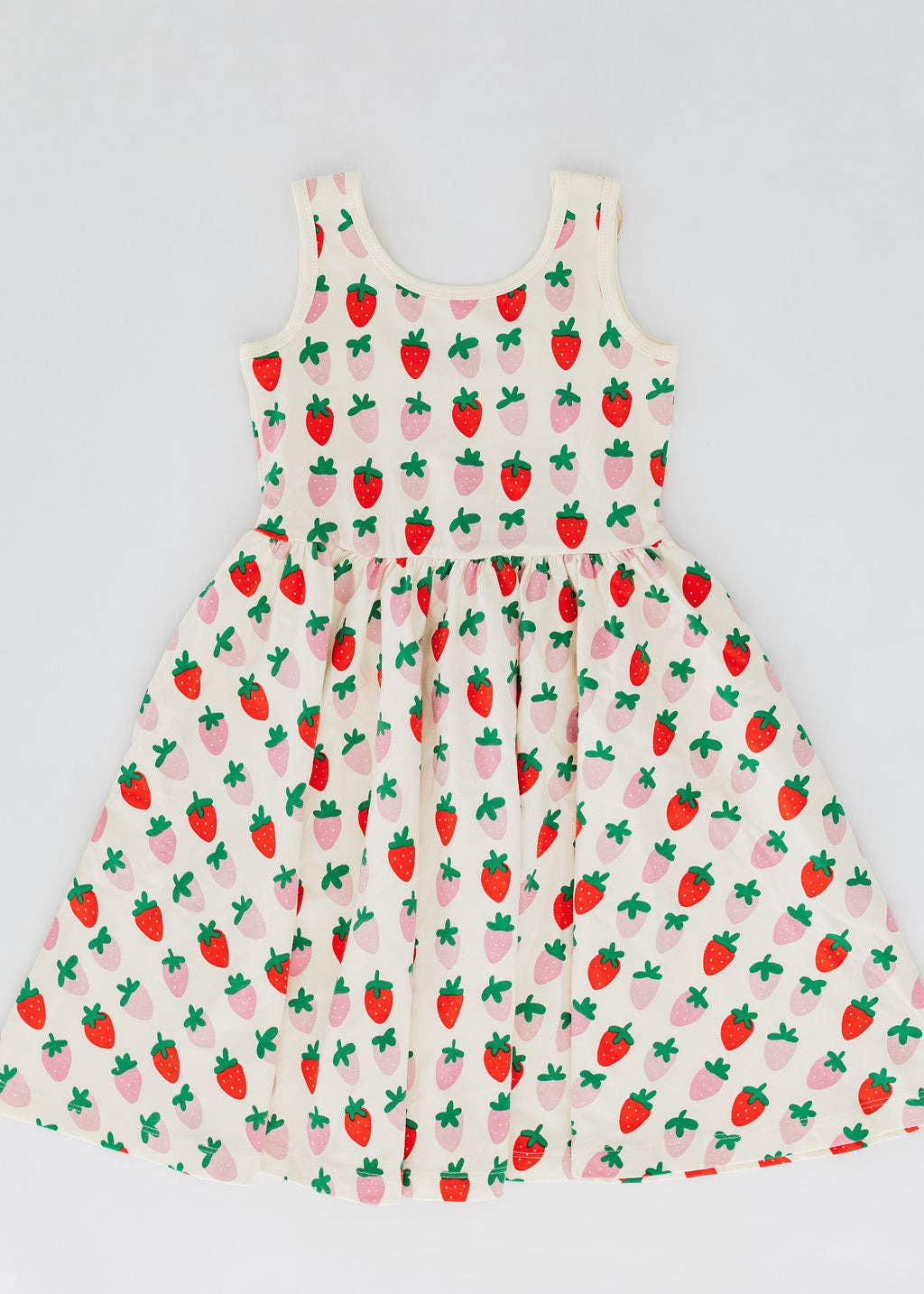 Good Apples Kids Sleeveless Twirl Dress - Strawberry Blush