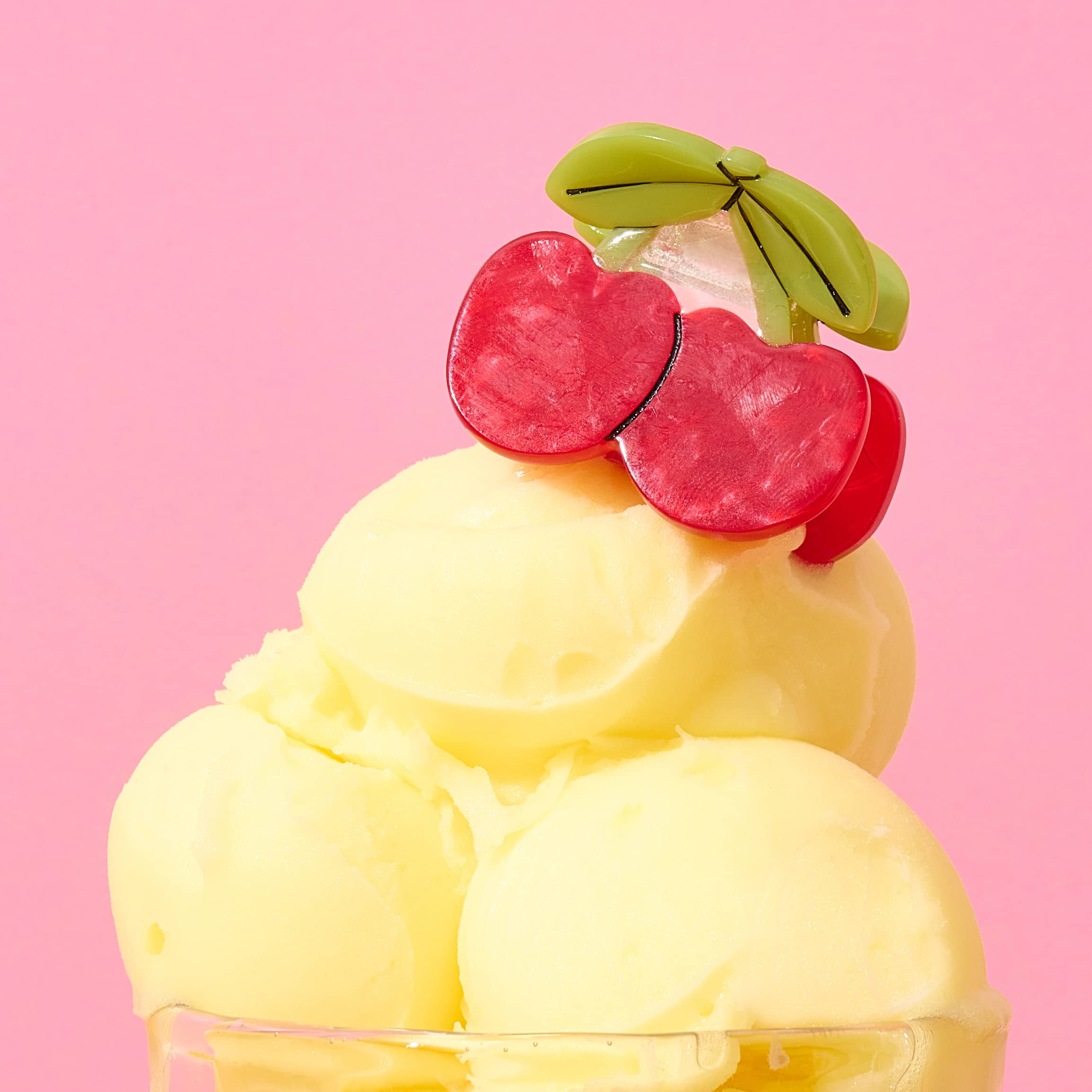 Jenny Lemons Hair Claw Clip - Mini Maraschino Cherries