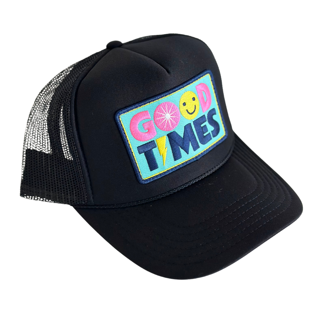 Local Beach Trucker Hat - Good Times (Black)
