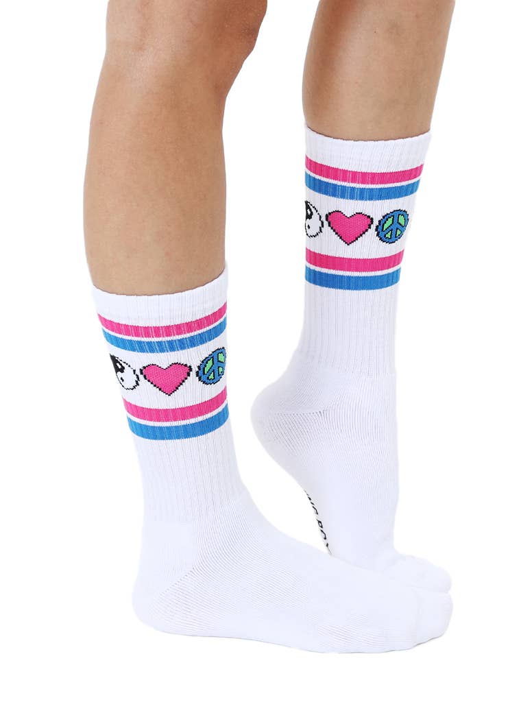 Living Royal Crew Socks - Iconic Symbols