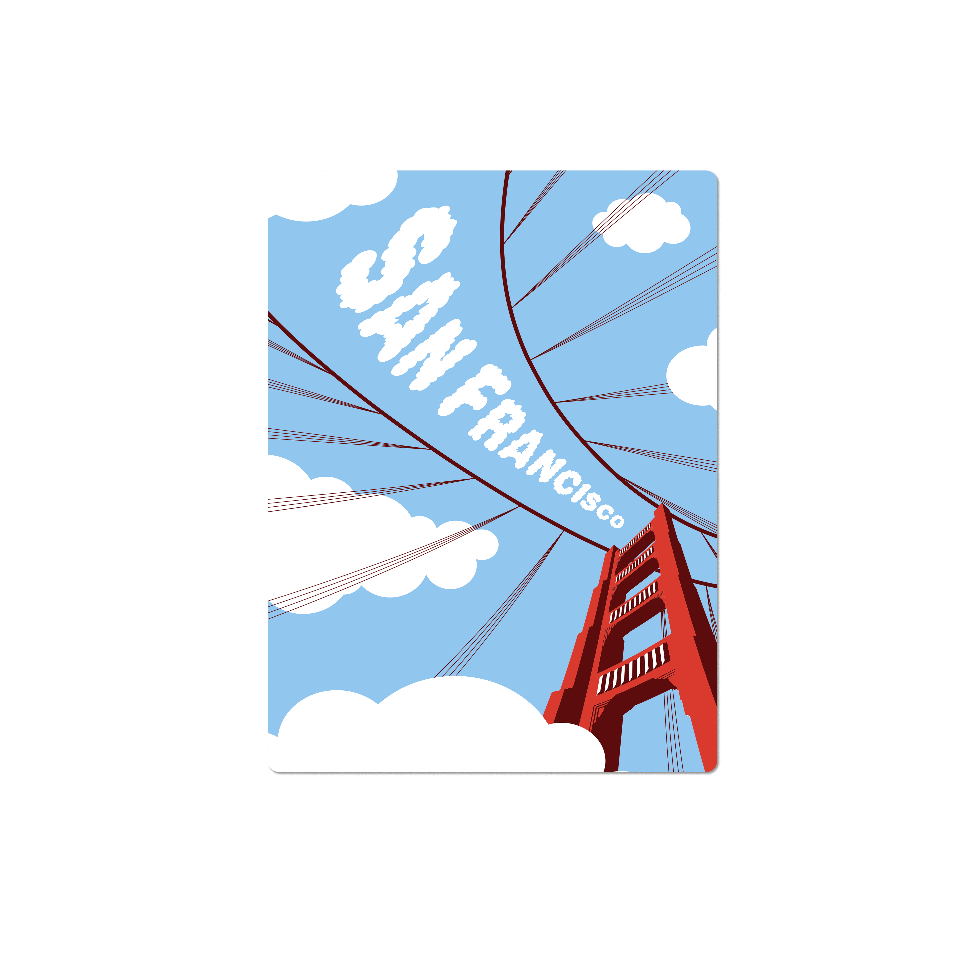 Sweet Bippy Press - Golden Gate Bridge Sticker