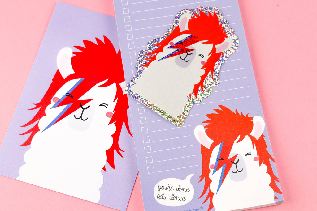 Studio Inktvis - David Bowie Ziggy Stardust llama Sticker
