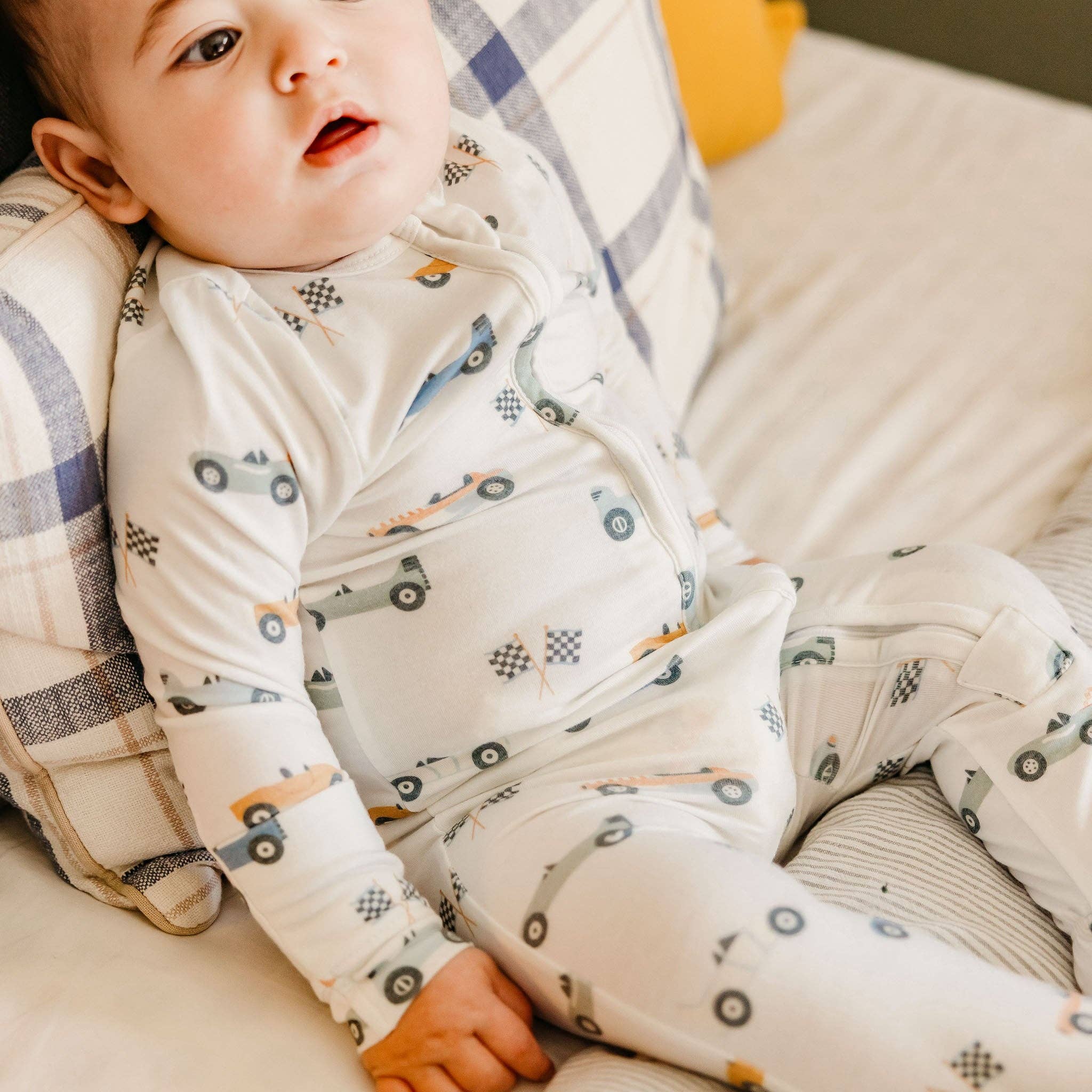 Copper Pearl - Zip-Up Footie Pajama - Speedster