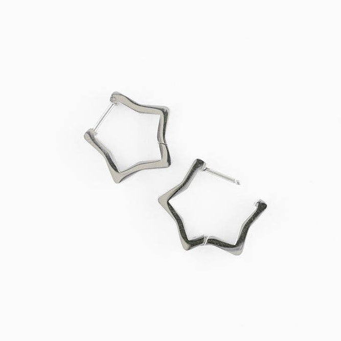 Pip Pop Post - Star Hoop Stud Earrings