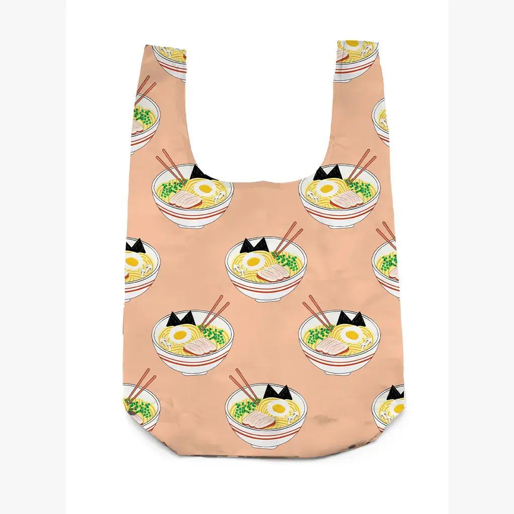 Living Royal 2-in-1 Bag Charm & Reusable Shopper Bag - Ramen Noodles