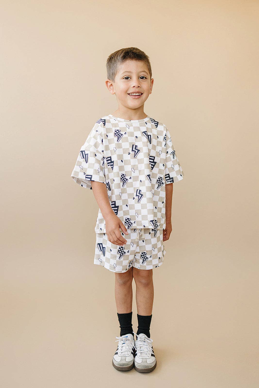 Lucky Panda Kids Shorts Set - Summer Bolts
