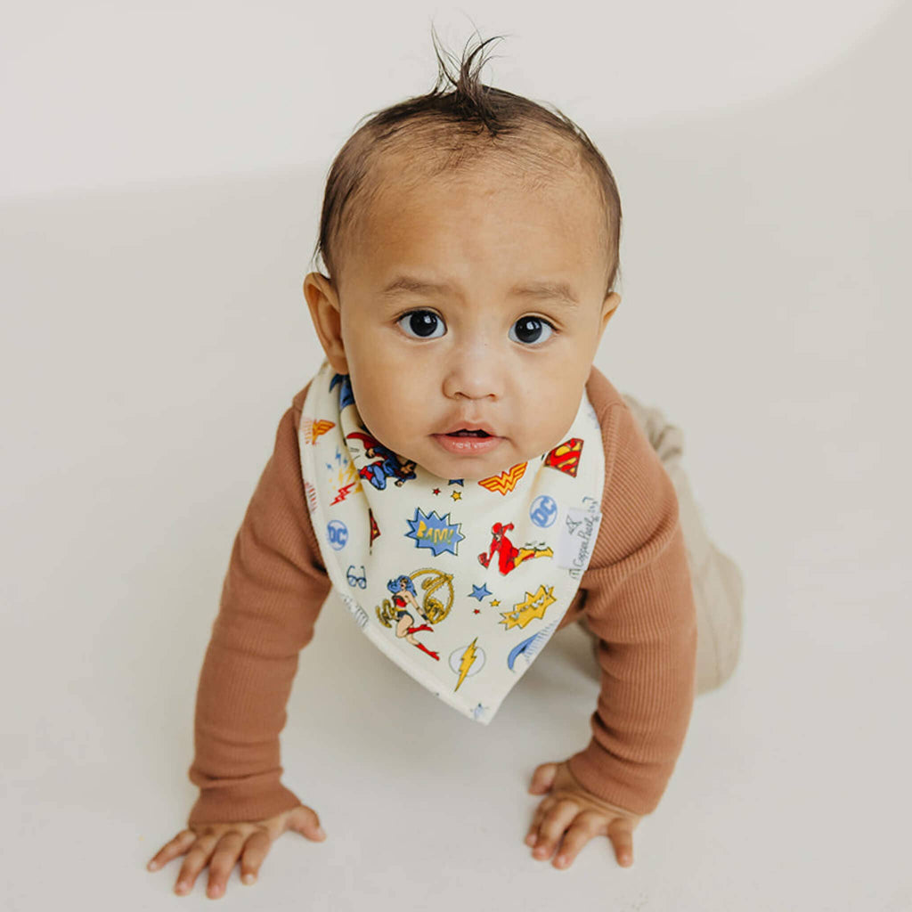 Copper Pearl Baby Bandana Bibs - Justice League