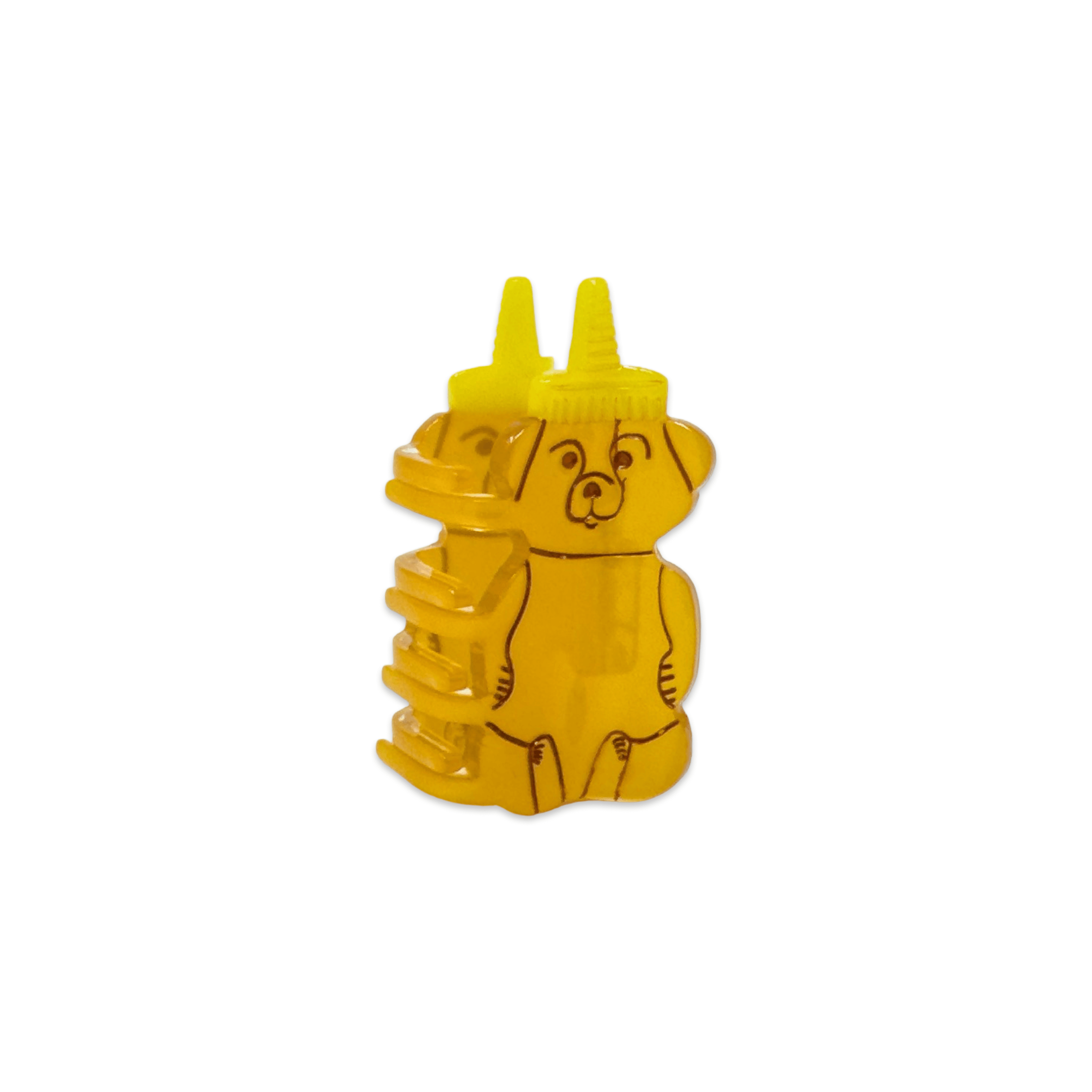 Jenny Lemons Hair Claw Clip - Mini Honey Bear