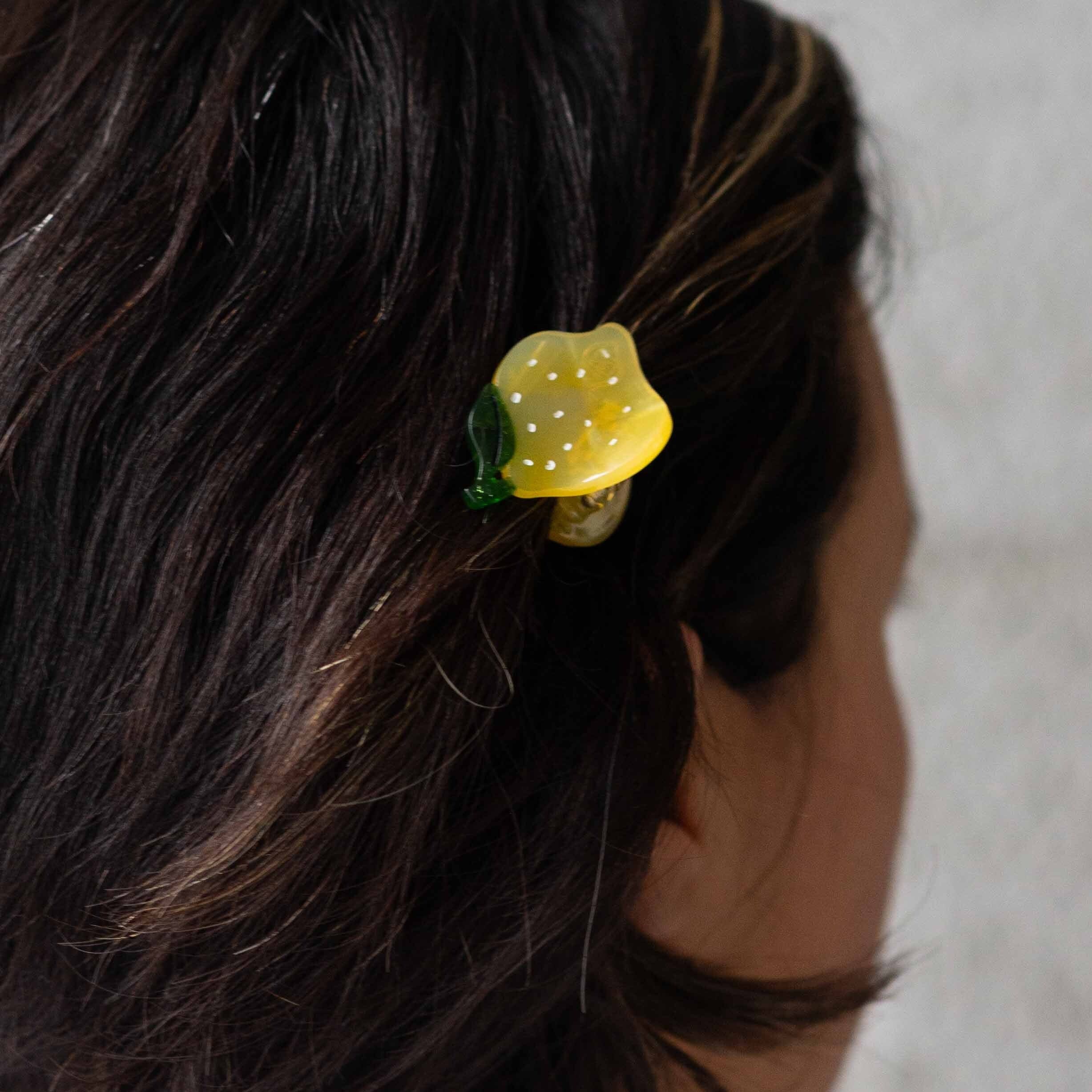 Jenny Lemons Hair Claw Clip - Mini Lemon