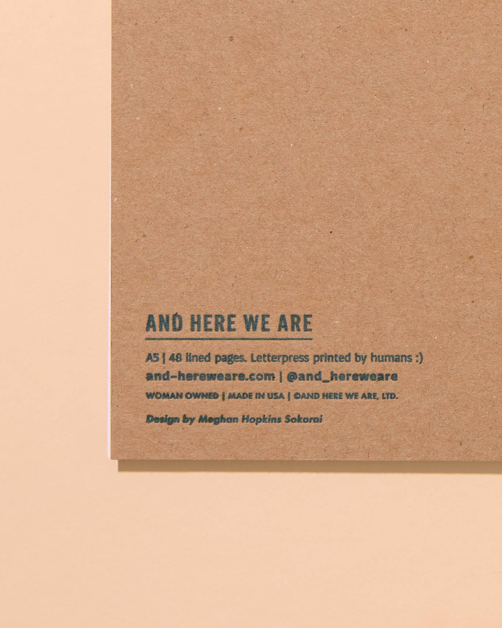 And Here We Are Spiral Notebook - Shell Pattern