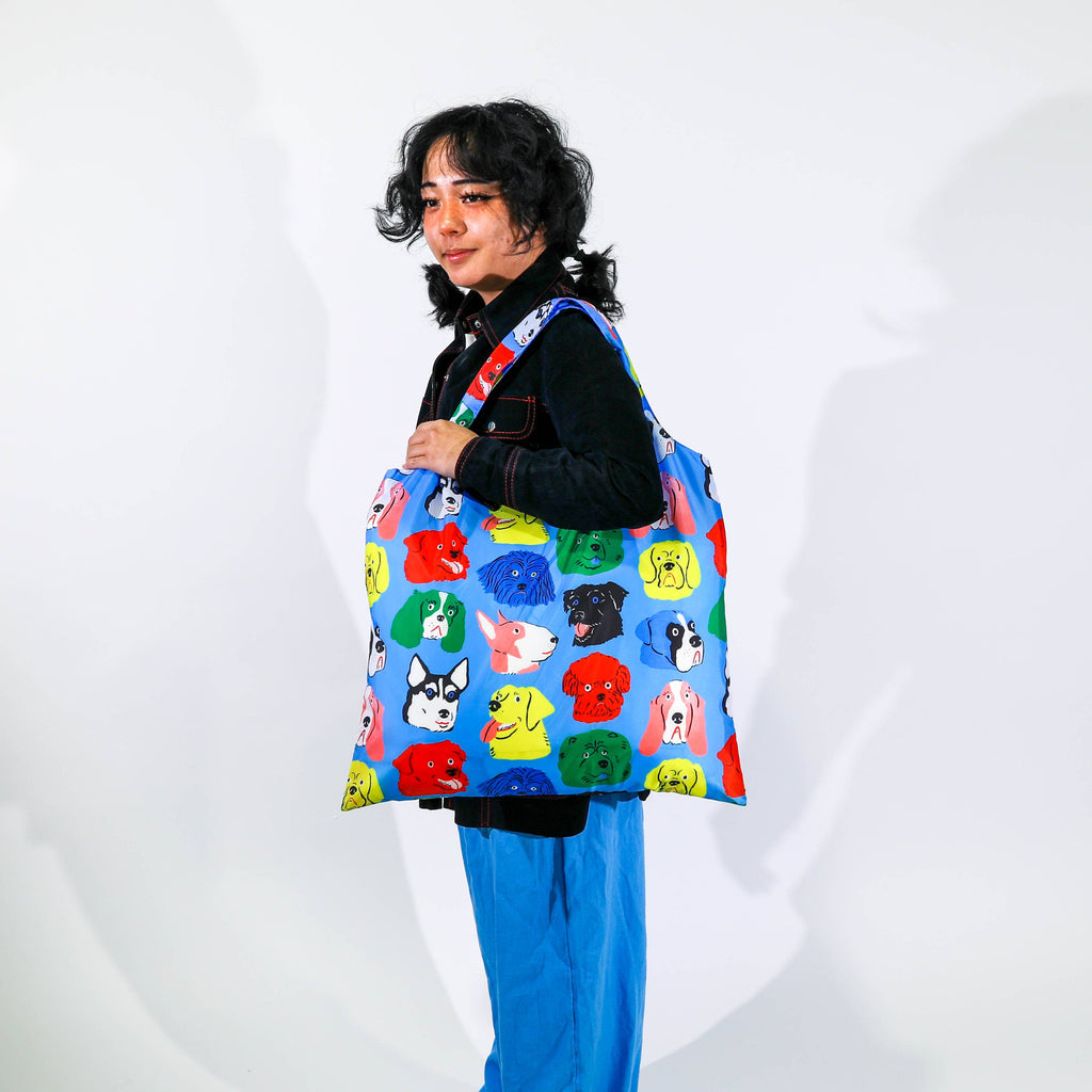 Yellow Owl Workshop Tote Bag - Dogs Art Sack® by Kristina Micotti