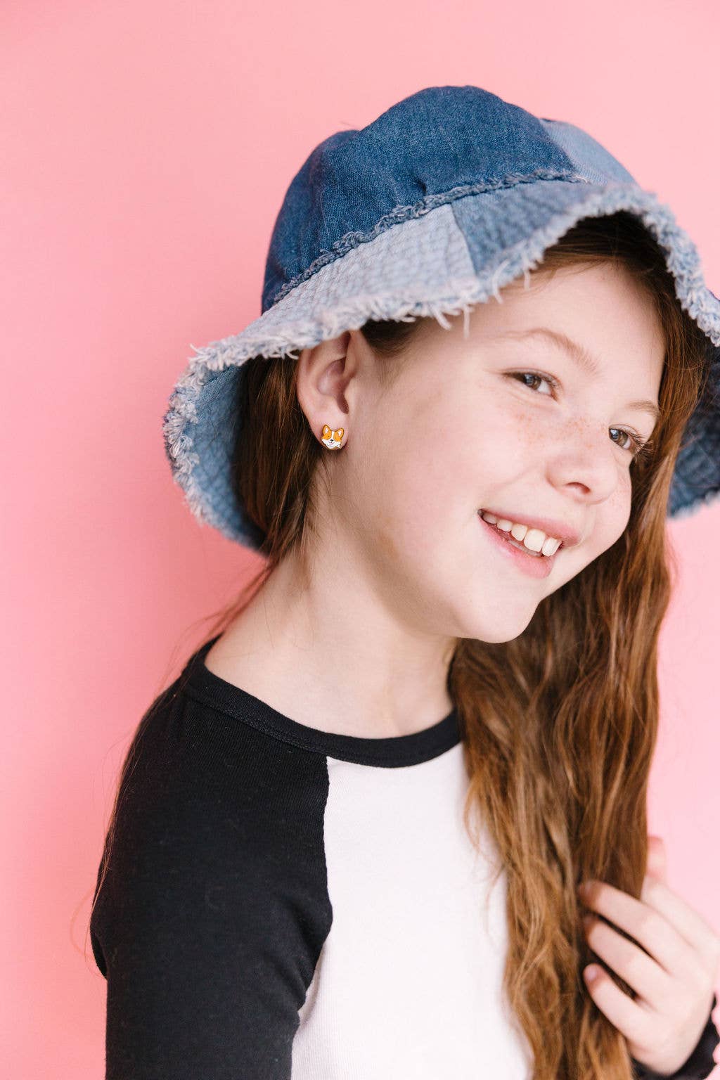 Desert Peach - Corgi Stud Earrings