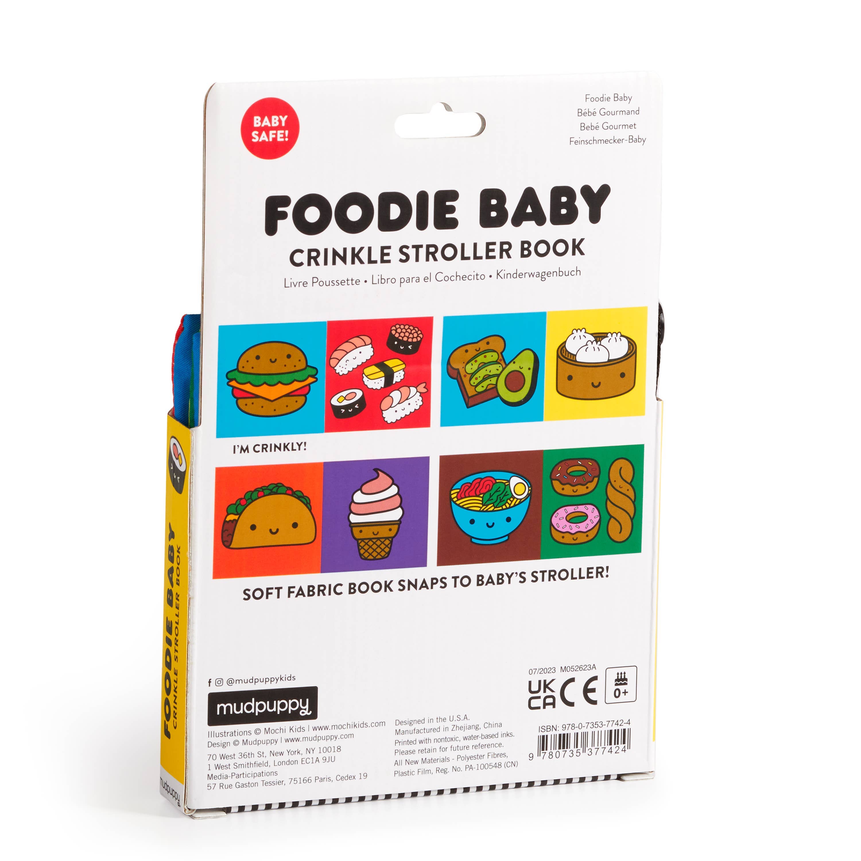 Chronicle Books - Foodie Baby Crinkle Fabric Stroller Book