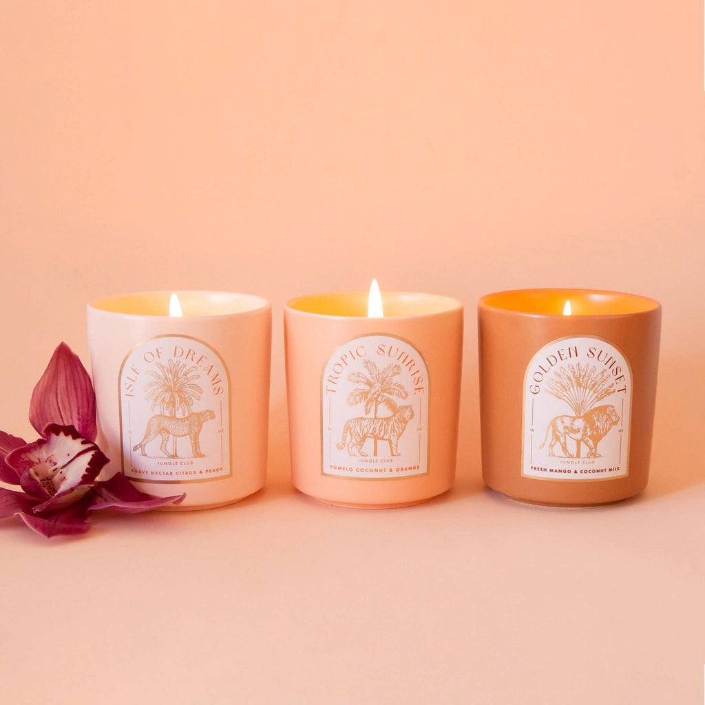 Jungle Club - Tropic Sunrise Candle | Pomelo, Coconut, & Orange