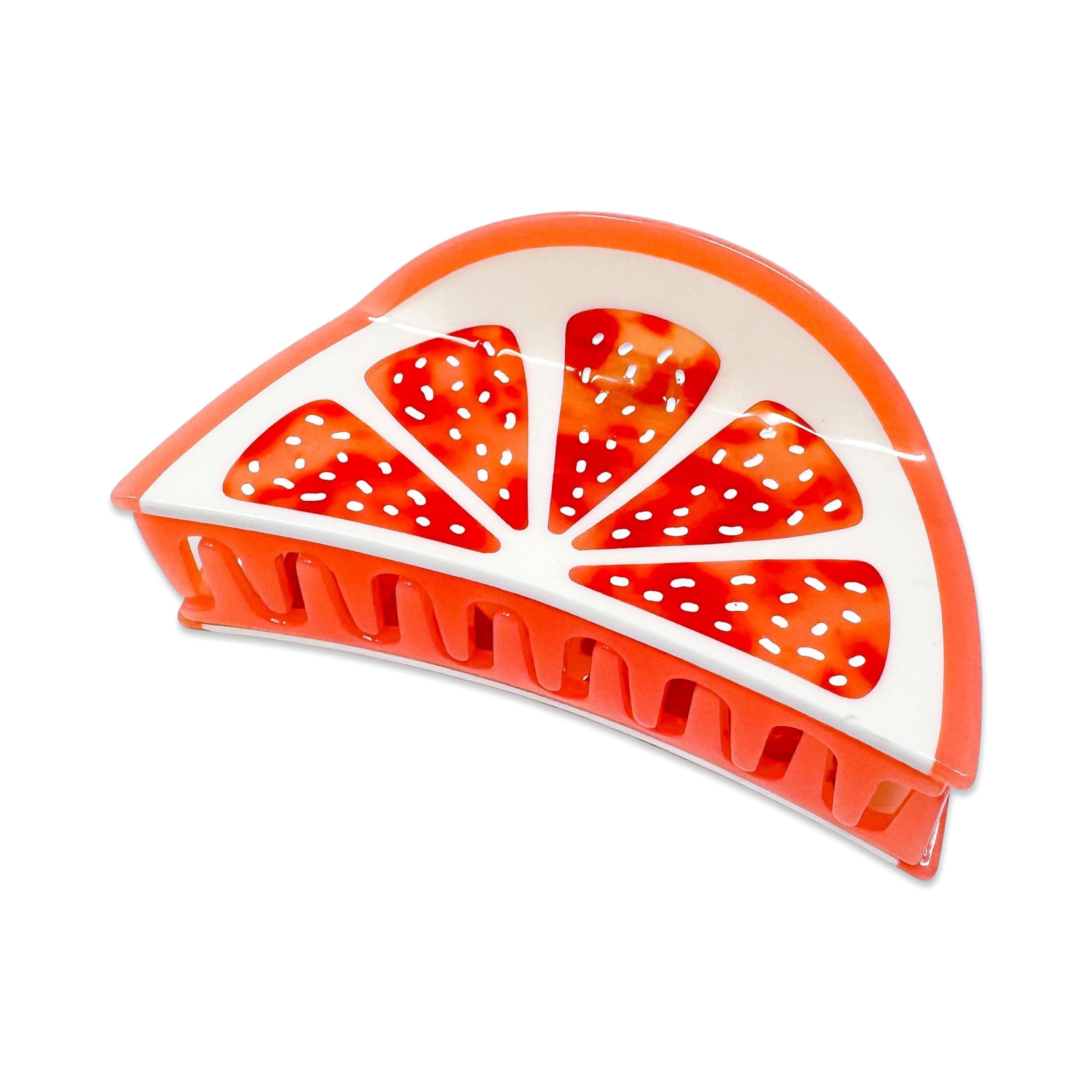 Jenny Lemons Hair Claw Clip - Large Grapefruit Slice