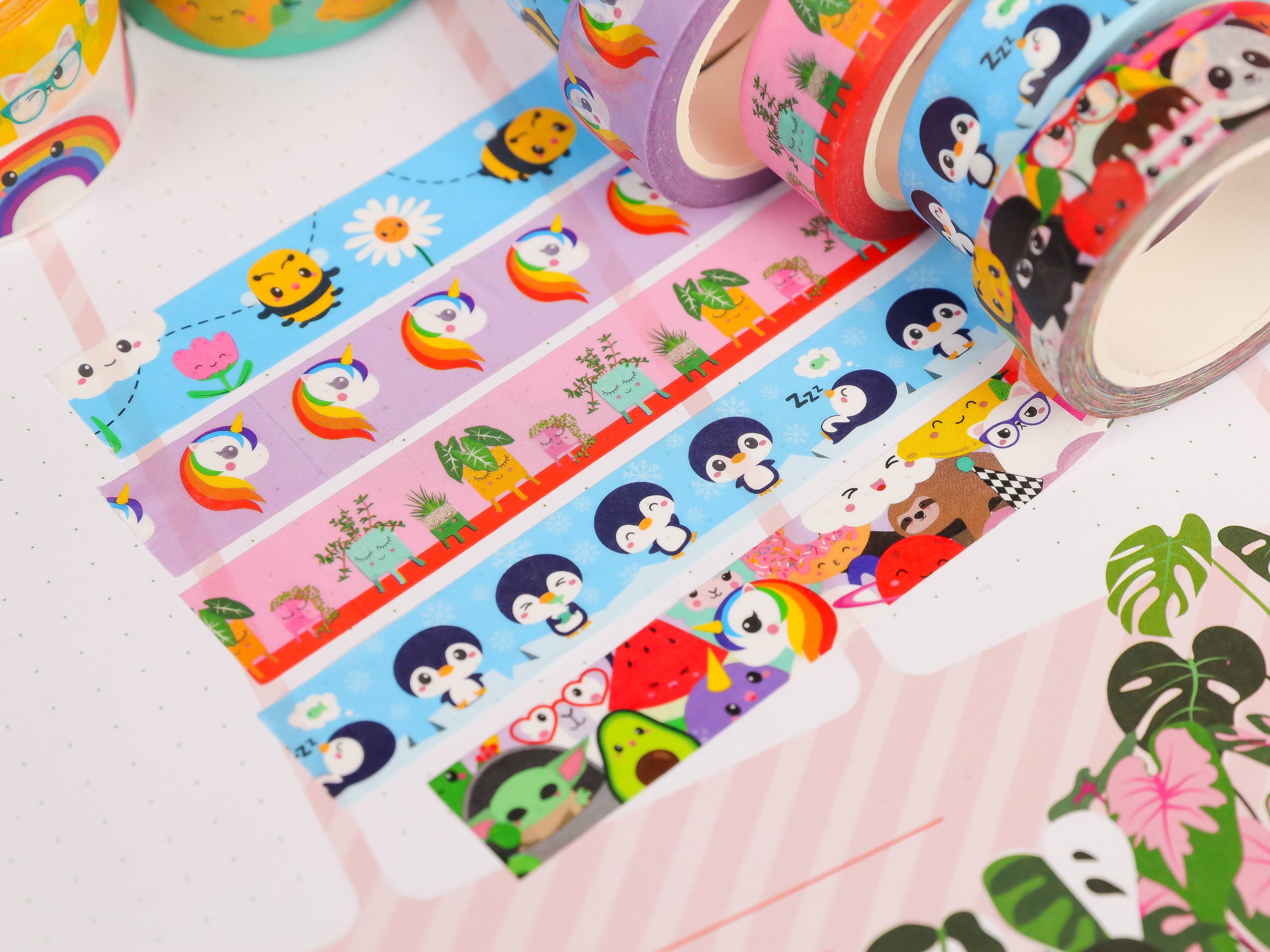 Studio Inktvis - Washi Tape Kawaii Unicorn, Yoda, etc.