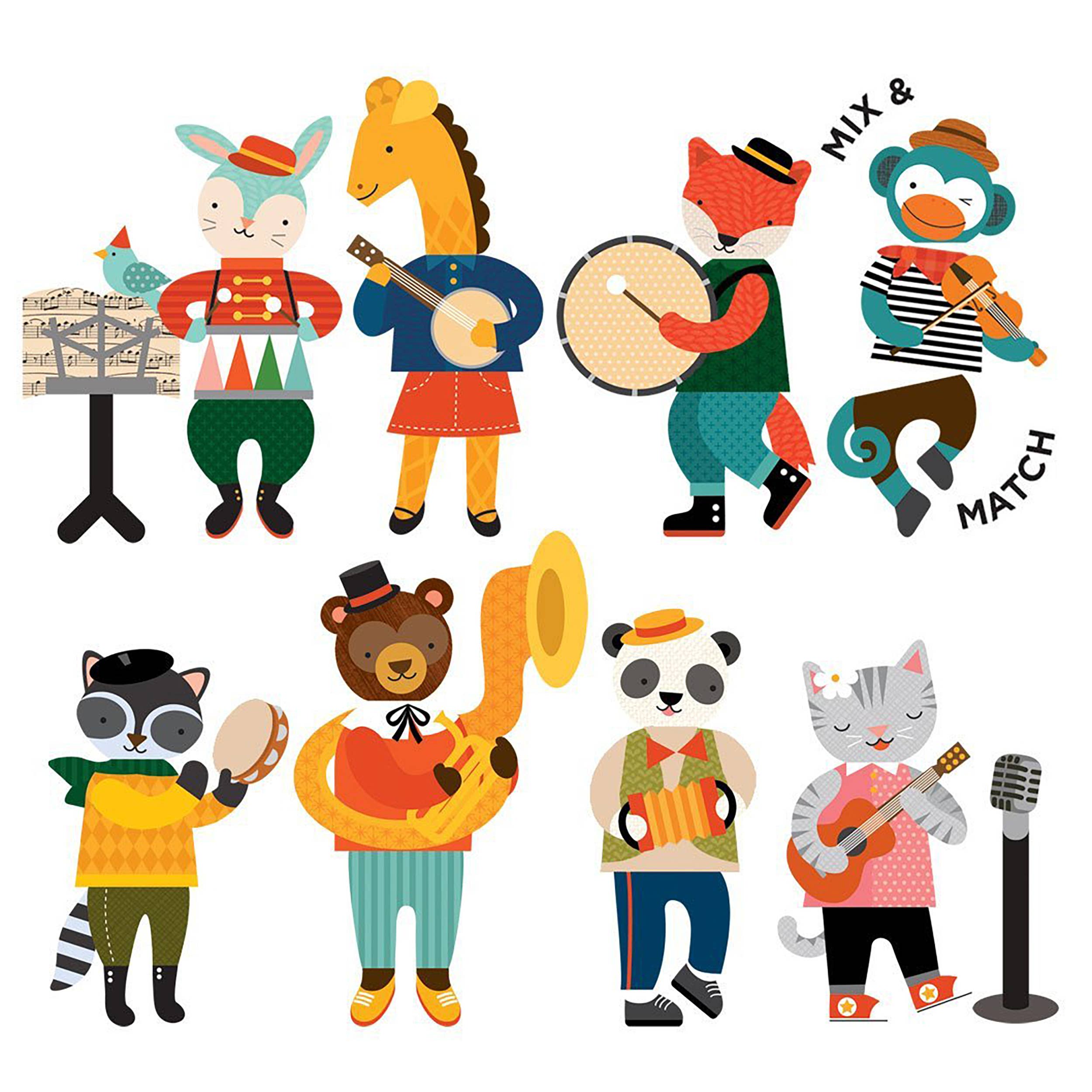 Chronicle Books - Animal Band On-The-Go Magnetic Play Set