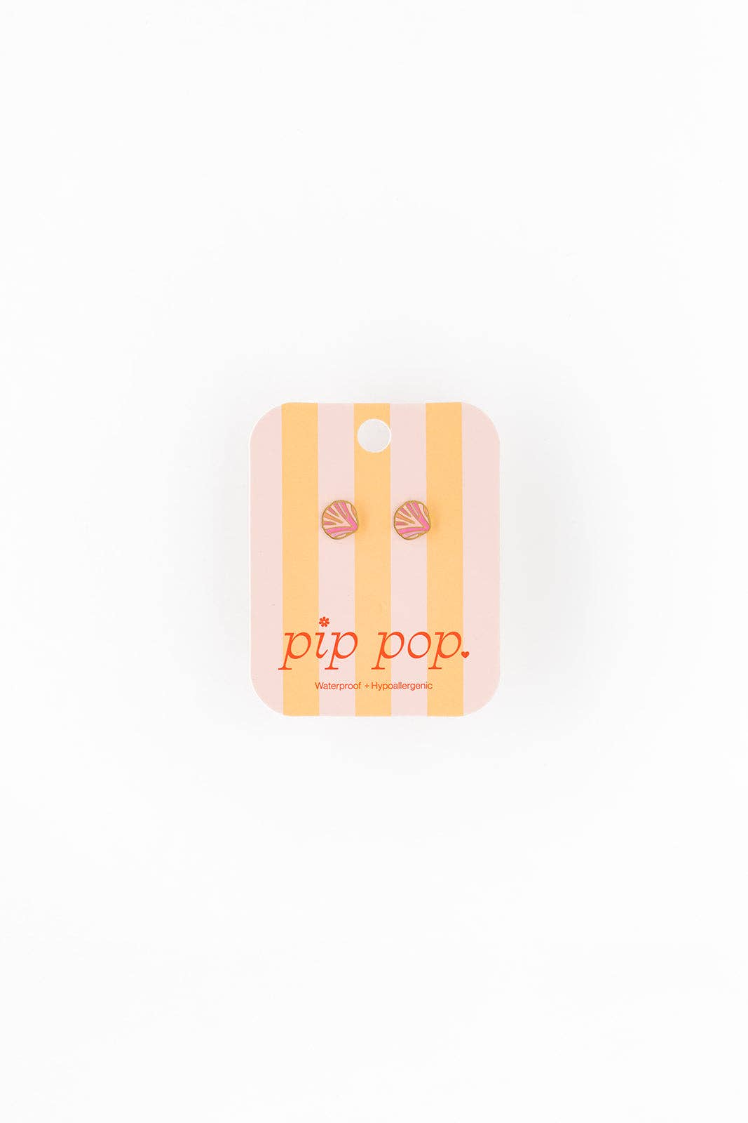 Pip Pop Post - Pink Seashell Stud Earring