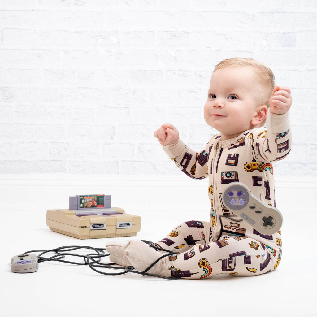 Jammie Session Bamboo Romper - 90's Retro