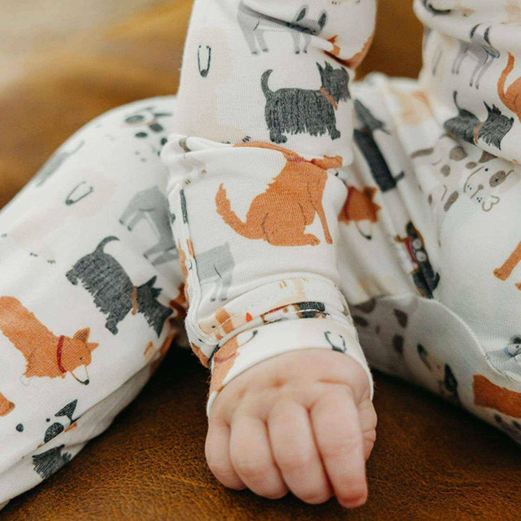 Copper Pearl Zip-Up Footie Pajama - Rufus