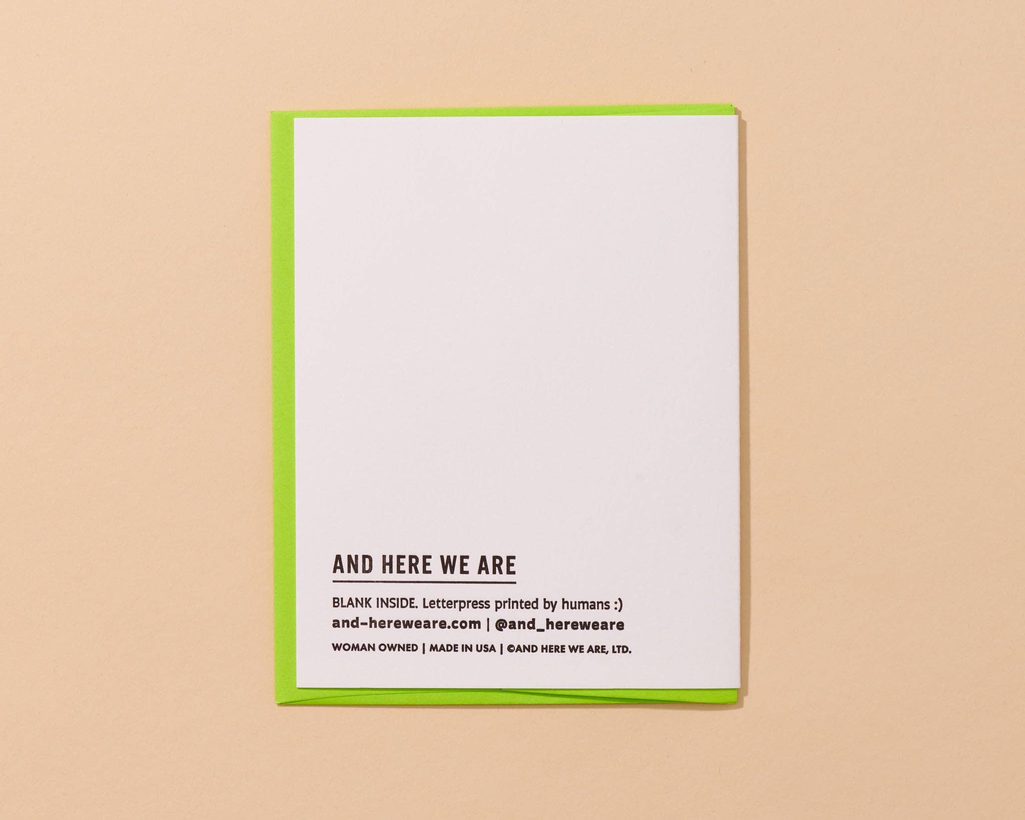 And Here We Are Greeting Card - Farter’s Day