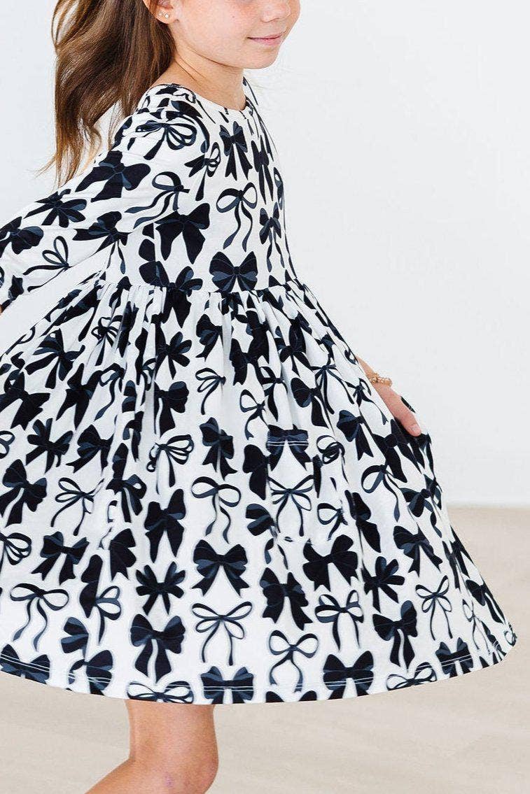 Mila & Rose 3/4 Sleeve Pocket Twirl Dress - Perfectly Tied