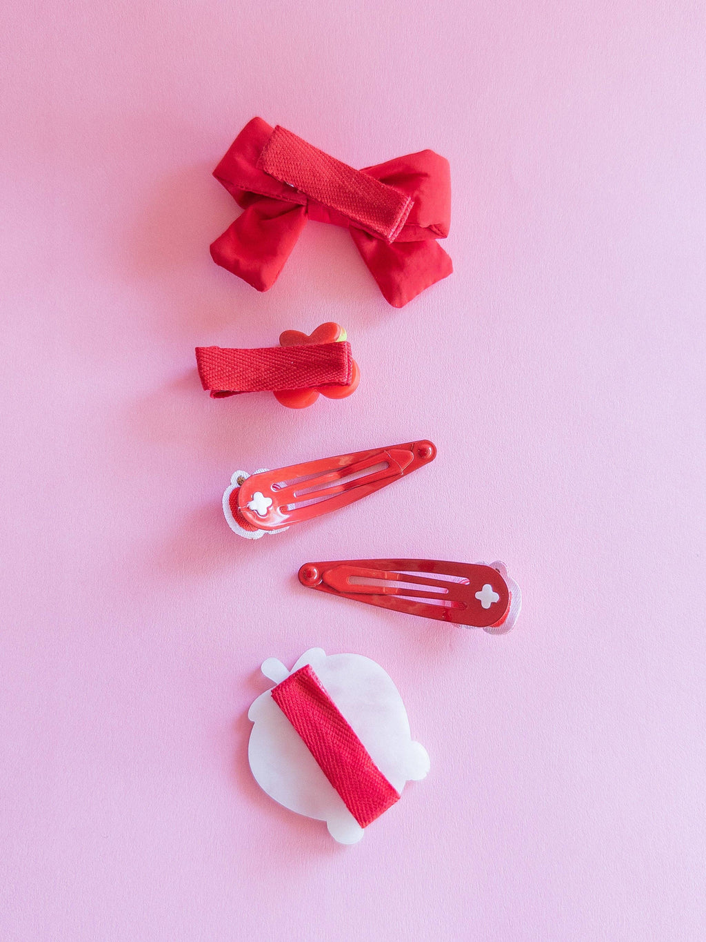 Eggy Cakes - Strawberry Puffy Bow Set