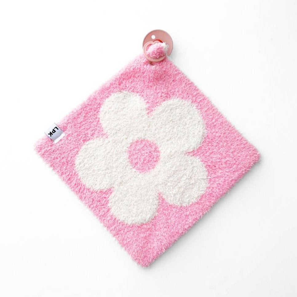 Lucky Panda Kids Lovey - Daisy Plush Pink