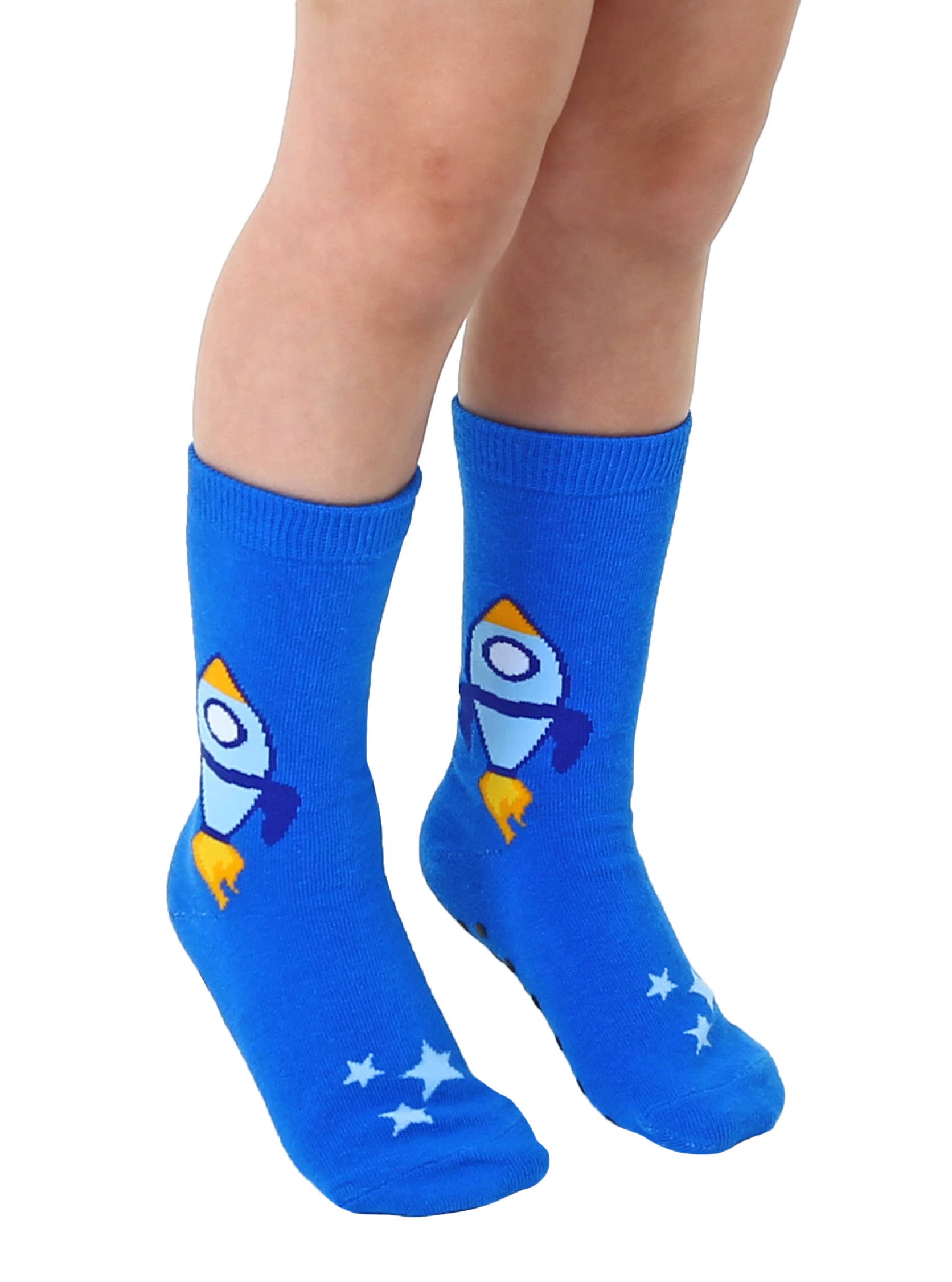 Living Royal 3D Packaged Crew Socks - Rocket Ship