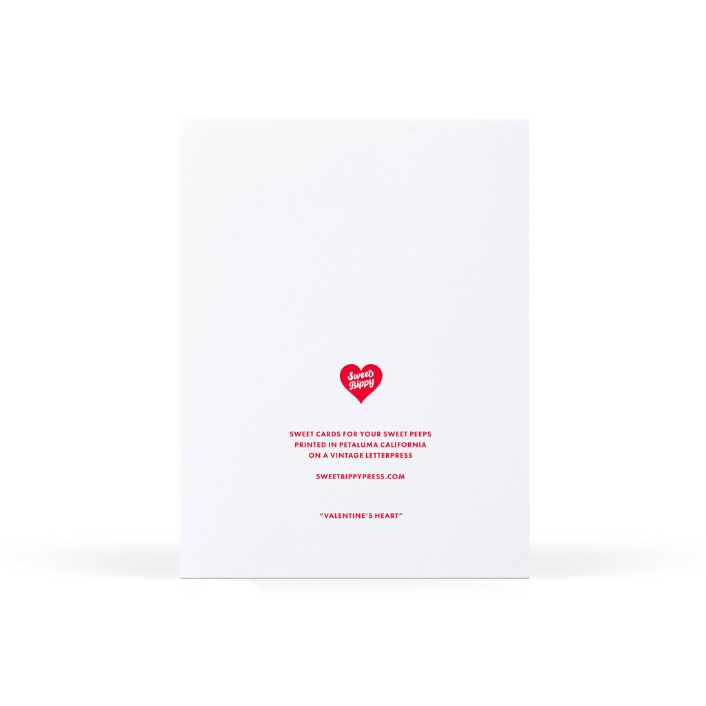 Sweet Bippy Press Greeting Card - Valentine Heart