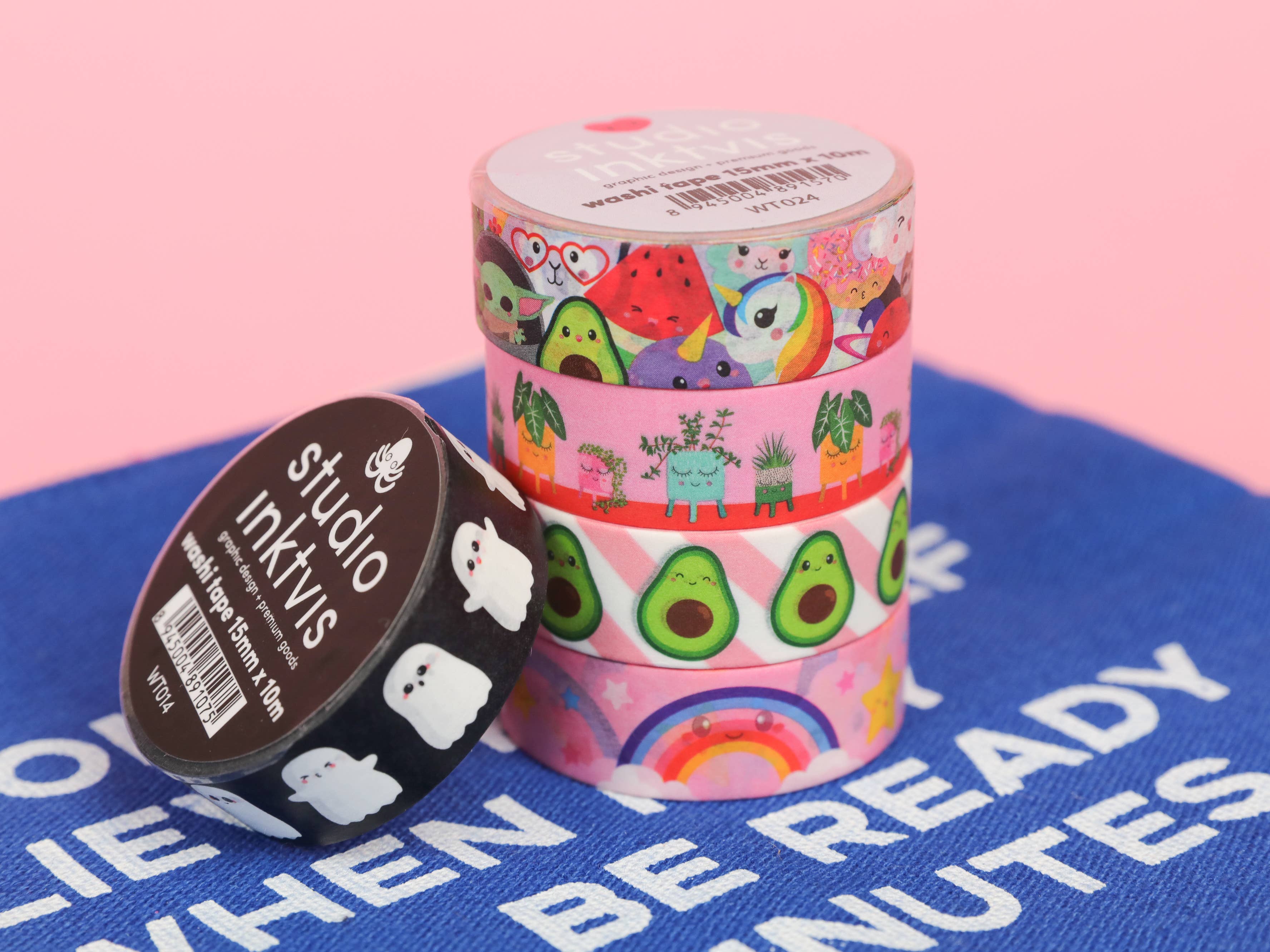 Studio Inktvis - Washi Tape Kawaii Unicorn, Yoda, etc.