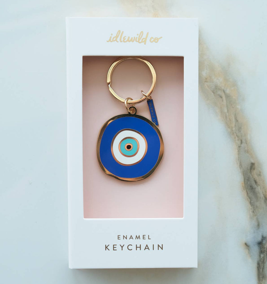 Idlewild Co. Enamel Keychain - Evil Eye