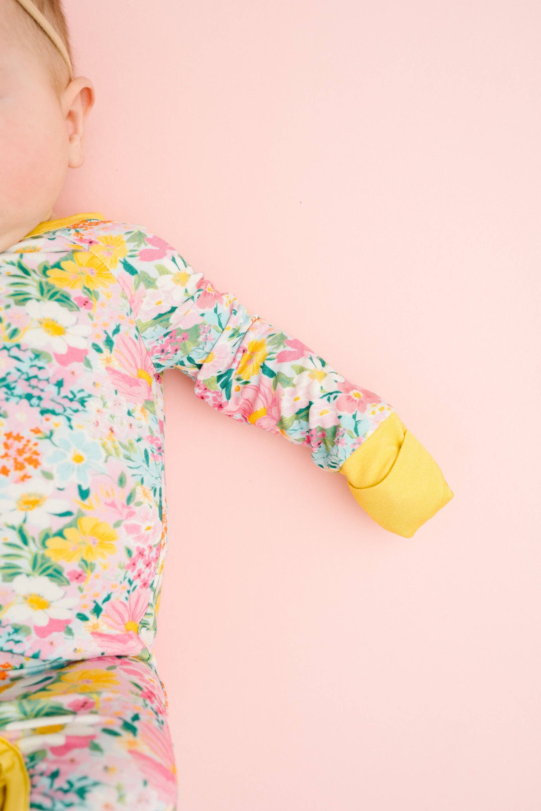 Little One Shop Bamboo Convertible Romper - Garden Glow