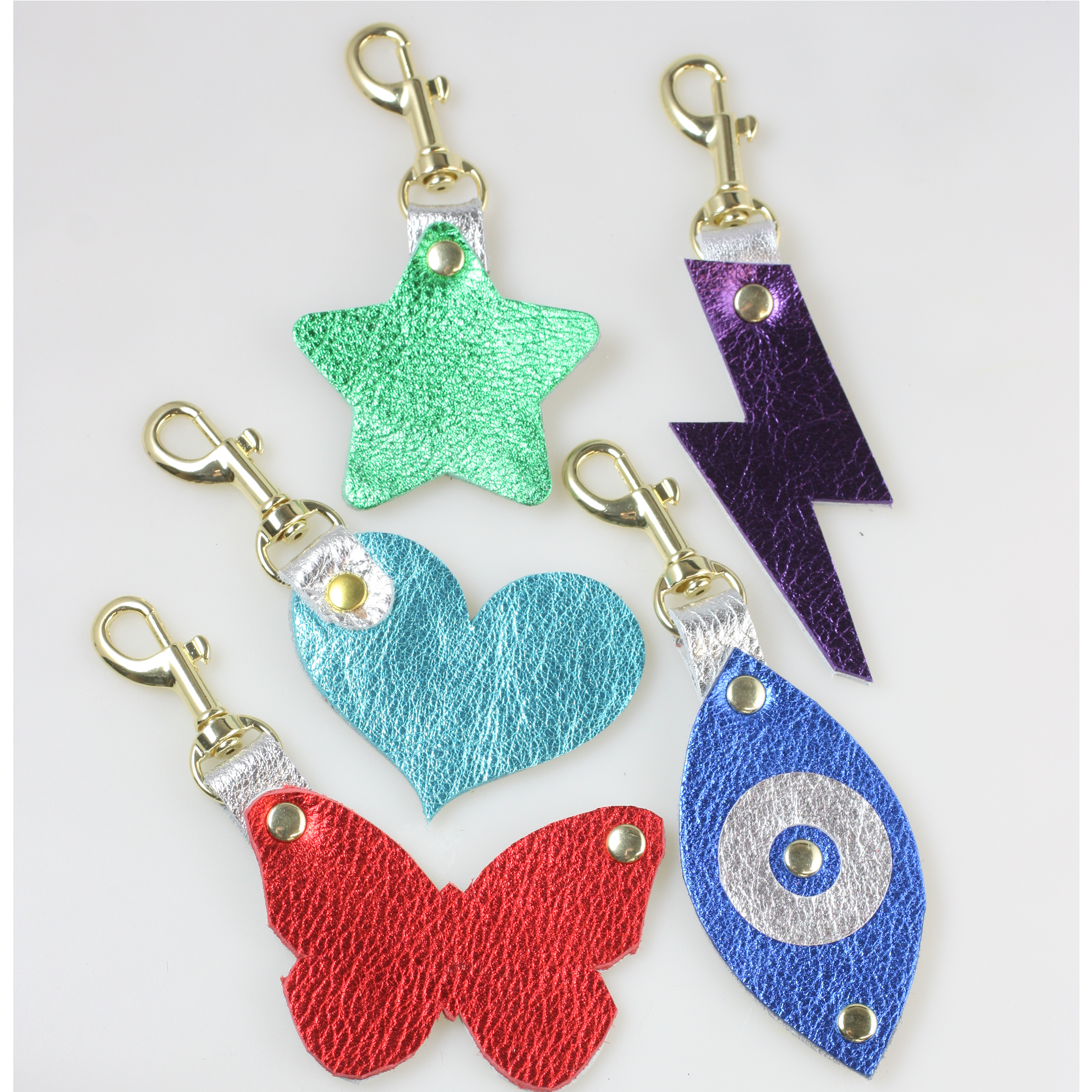 Zina Kao - Metallic Leather Keychains