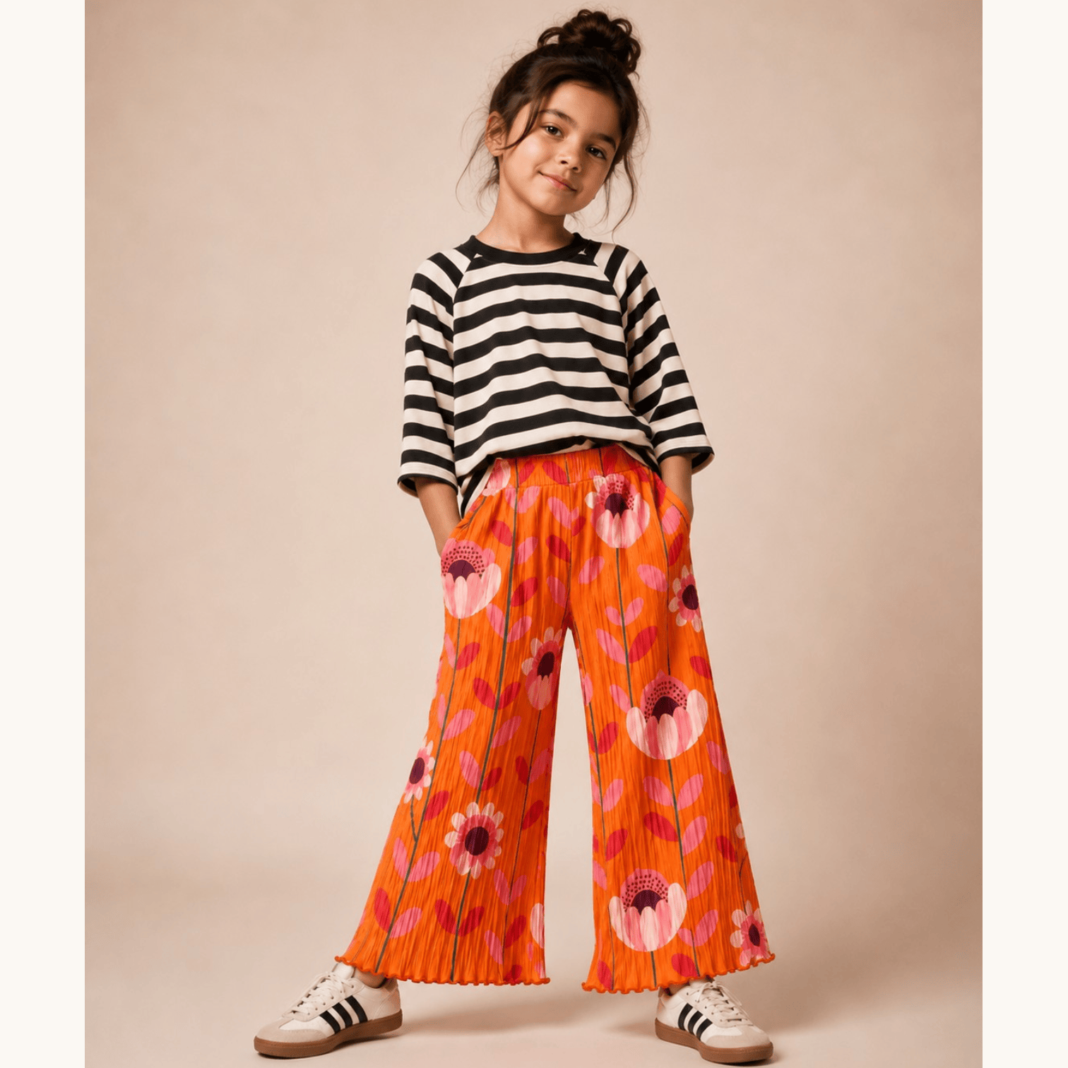 Best Day Ever Kids - Flower Power Wide Leg Pant