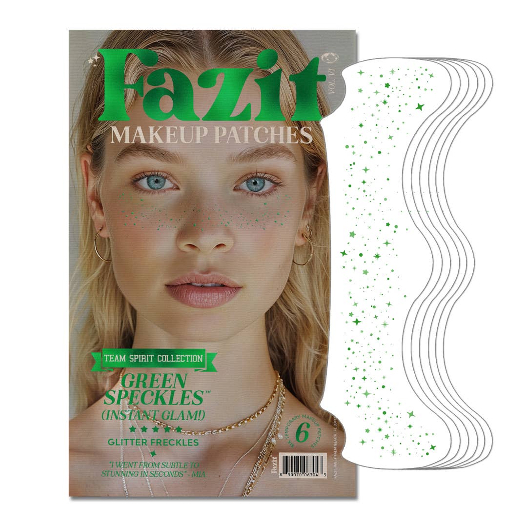 Fazit - Team Spirit Green Glitter Makeup Patches